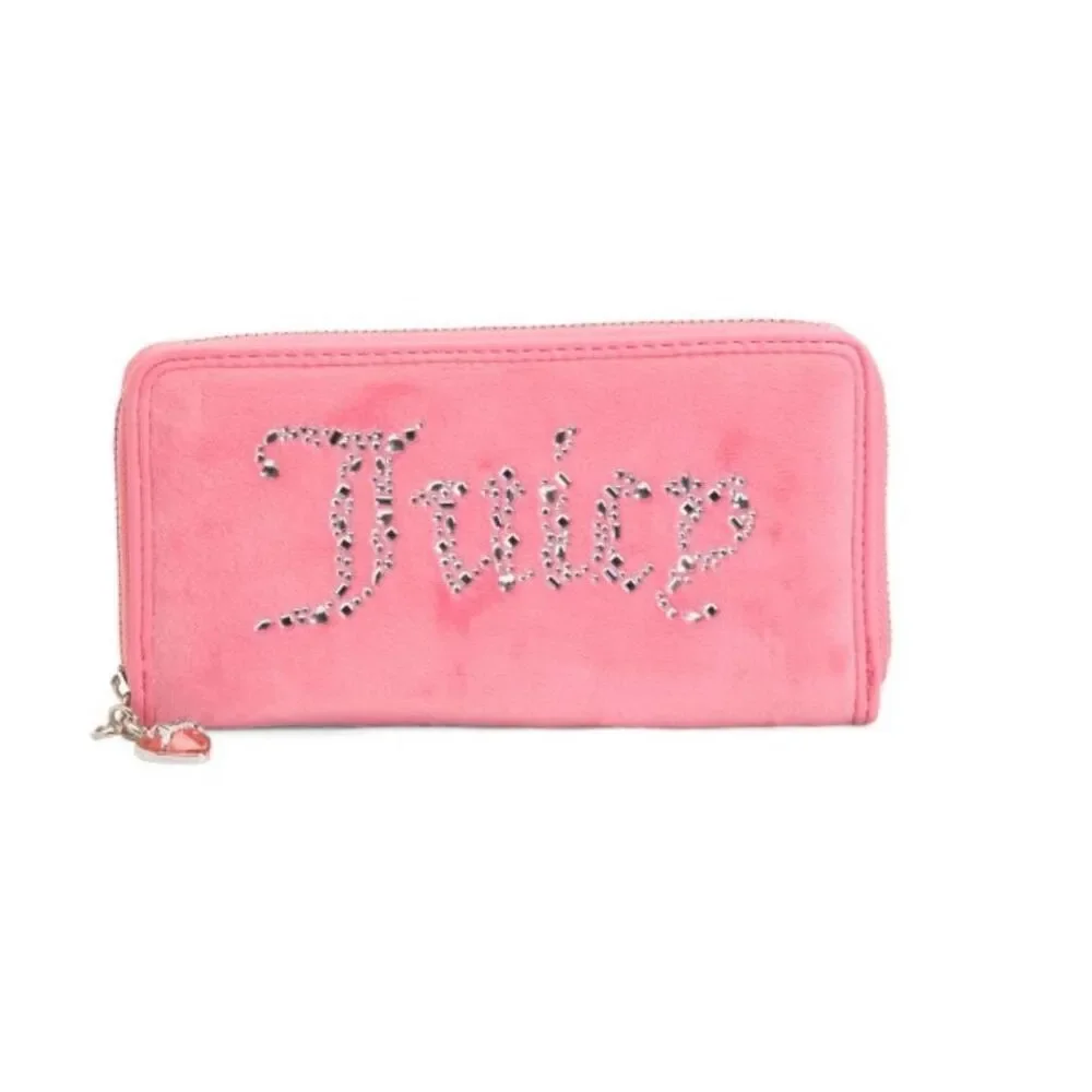NWT~JUICY COUTURE Pink Lemonade All That Glitters Zip Wallet~